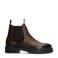Manfield leren chelseaboots bruin
