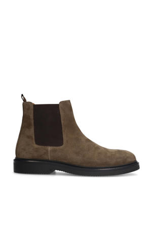 suède chelsea boots taupe