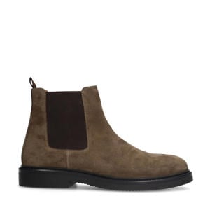 suède chelsea boots taupe