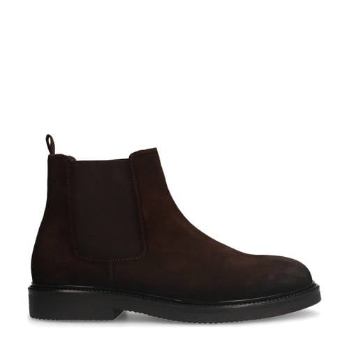 Manfield suède chelsea boots bruin afbeelding