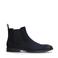 Manfield suède chelsea boots donkerblauw