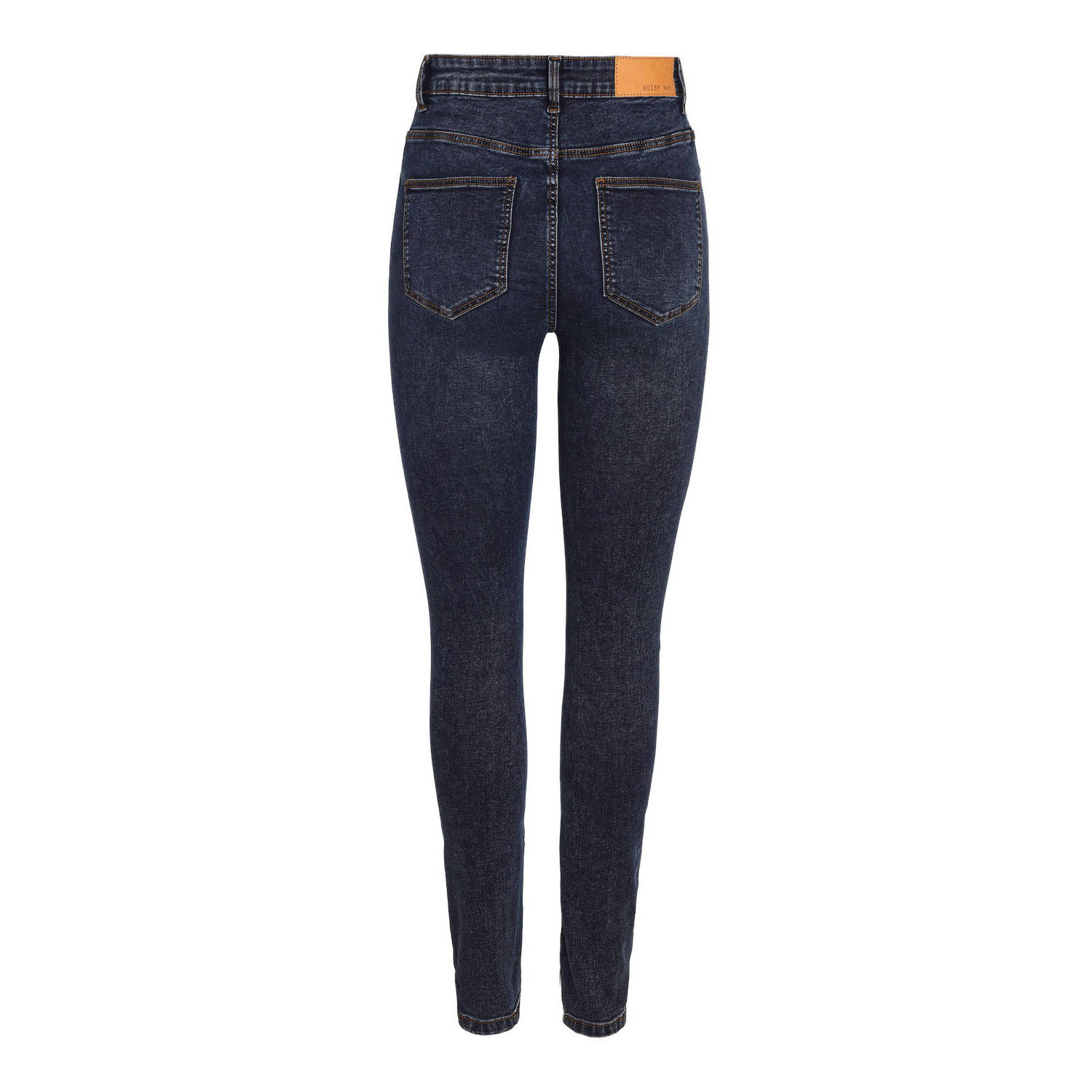NOISY MAY high waist skinny jeans dark blue denim