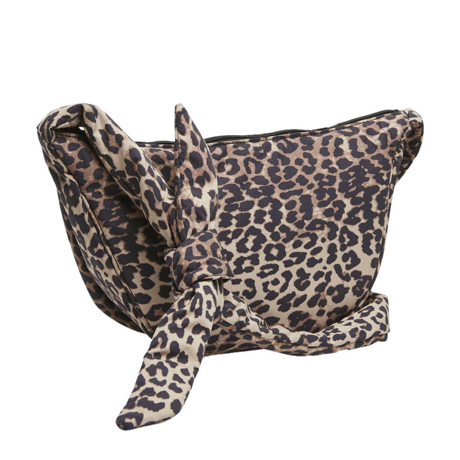 PIECES crossbody met panterprint PCAMANDA bruin zwart