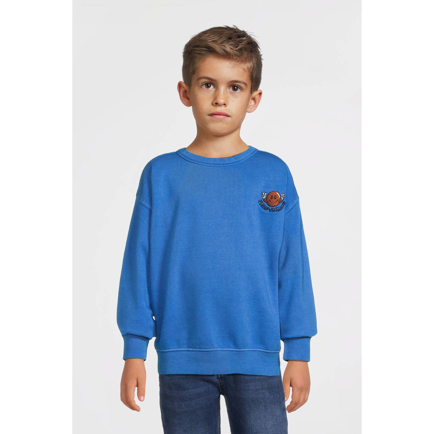 Tumble 'n Dry sweater Brookville kobalt blauw