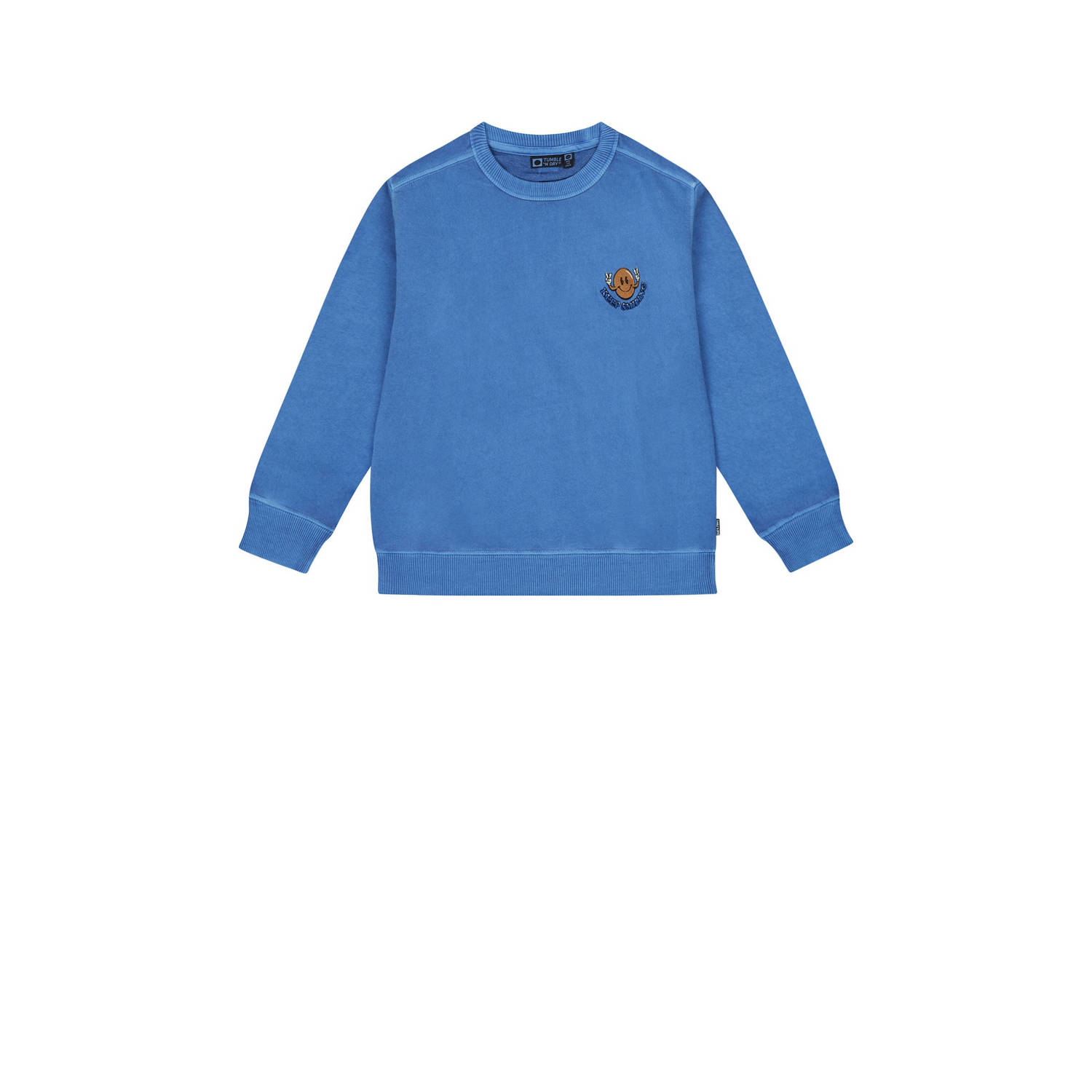 Tumble 'n Dry sweater Brookville kobalt blauw Effen 158 164