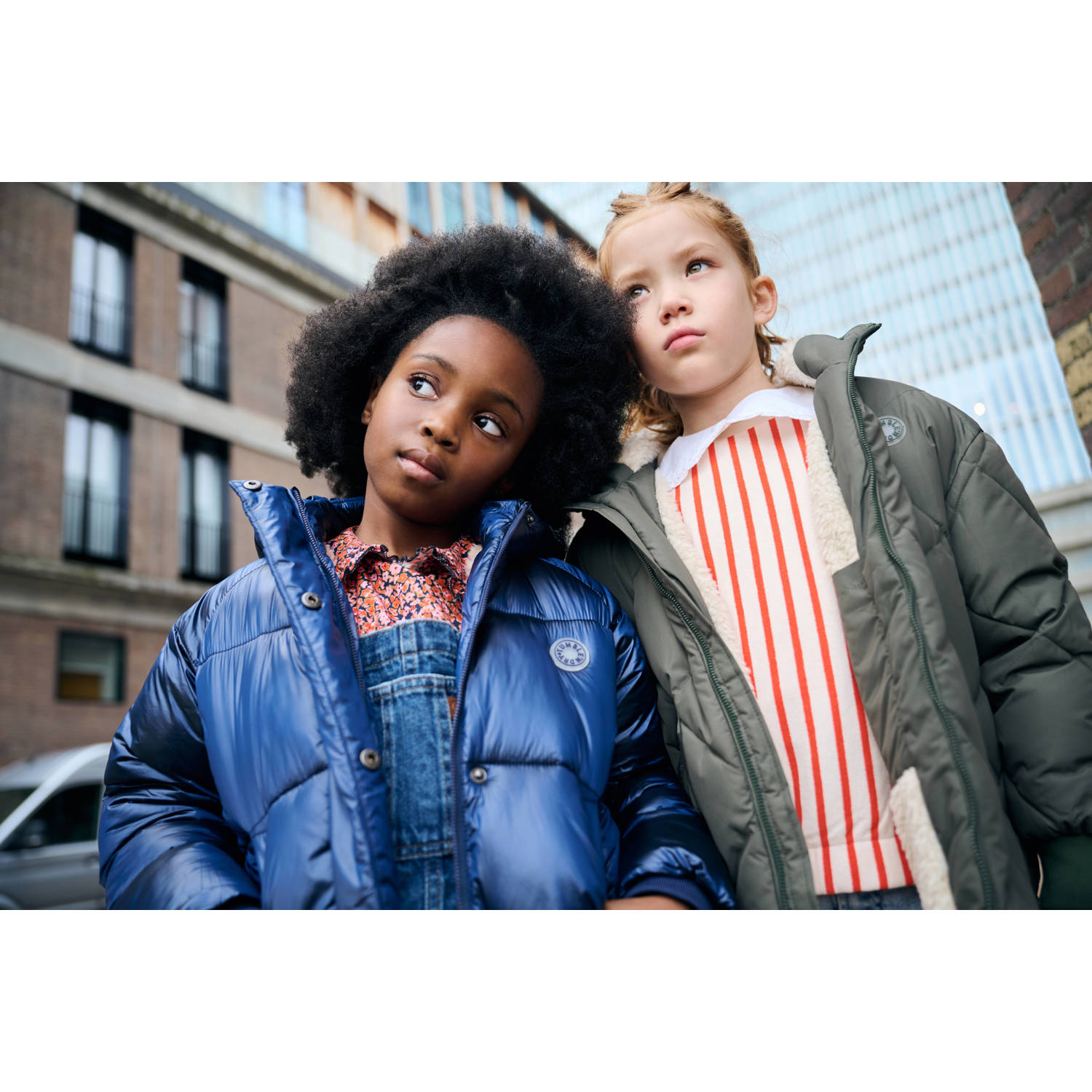Tumble 'n Dry gestreepte sweater Stella wit oranje