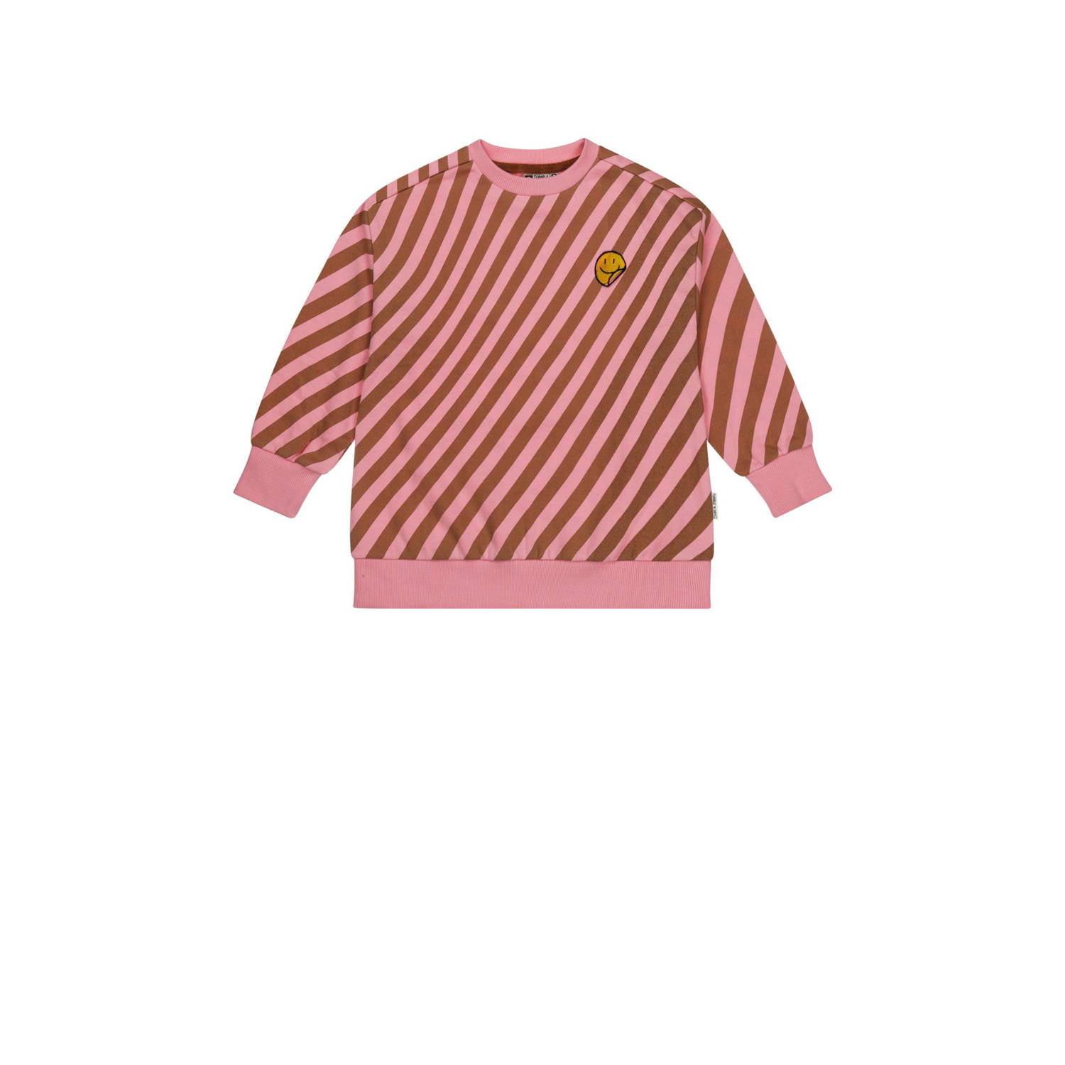 Tumble 'n Dry gestreepte sweater Les Deux roze bruin