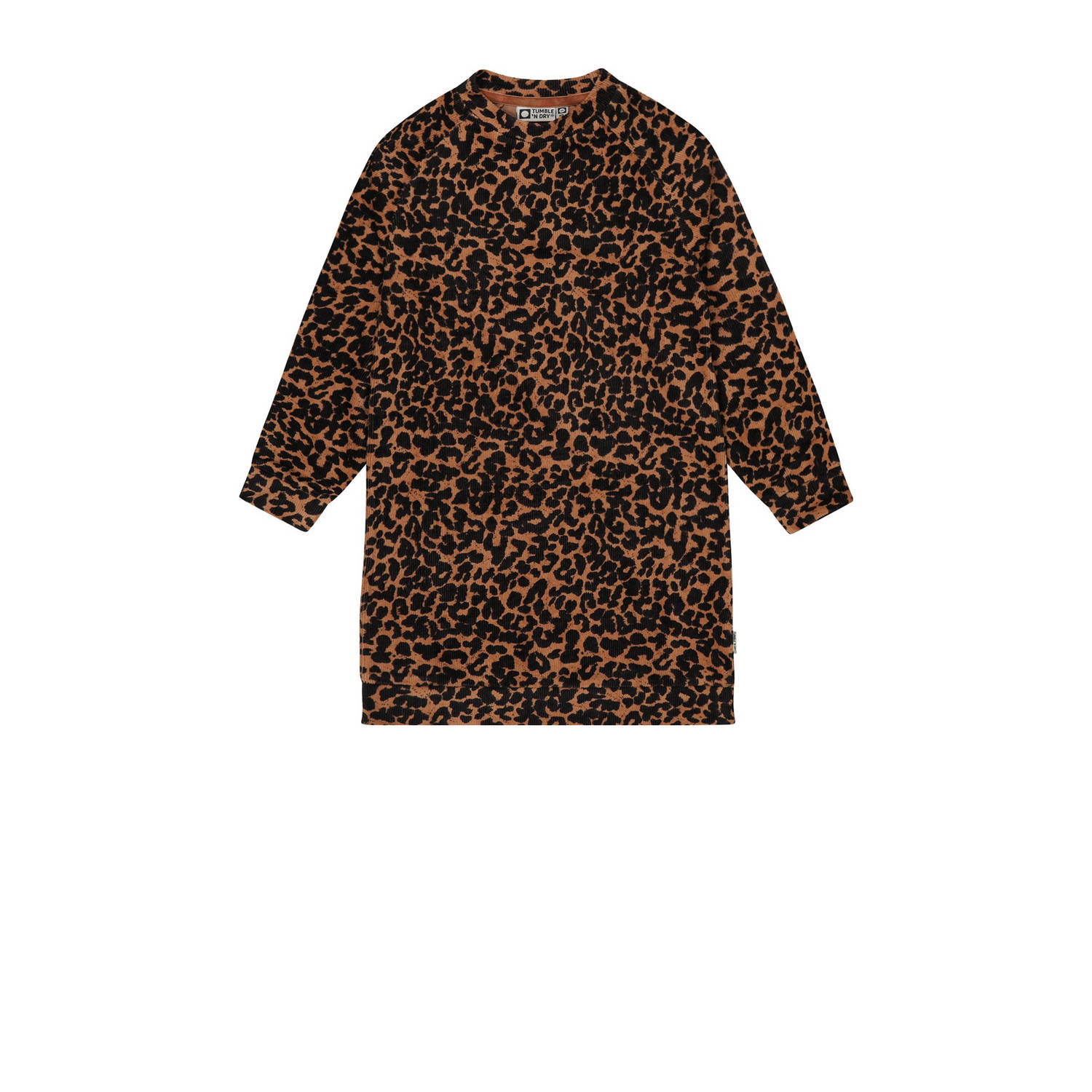 Tumble 'n Dry T-shirtjurk La Norma met dierenprint bruin zwart