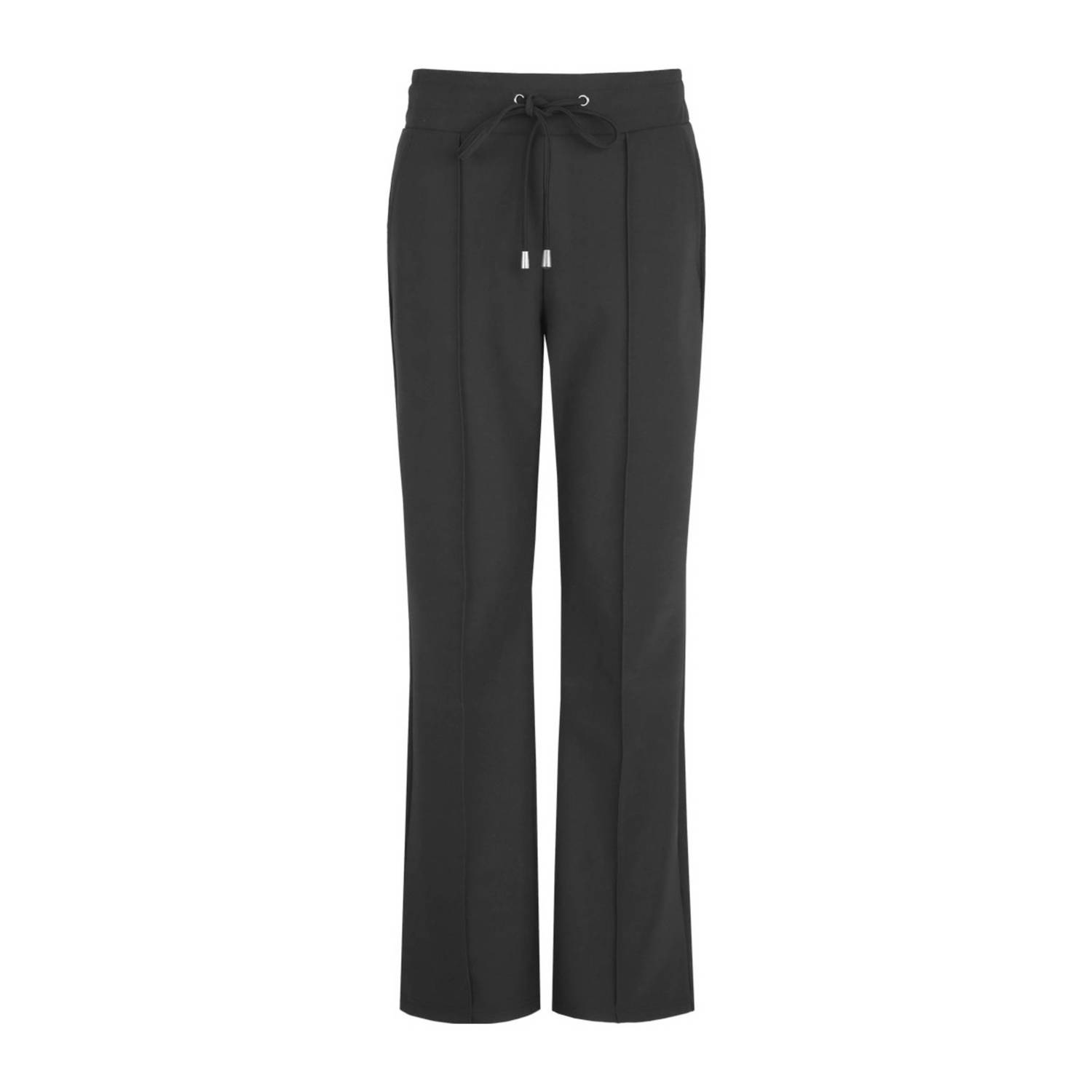 FLURESK high waist straight fit broek Sem zwart