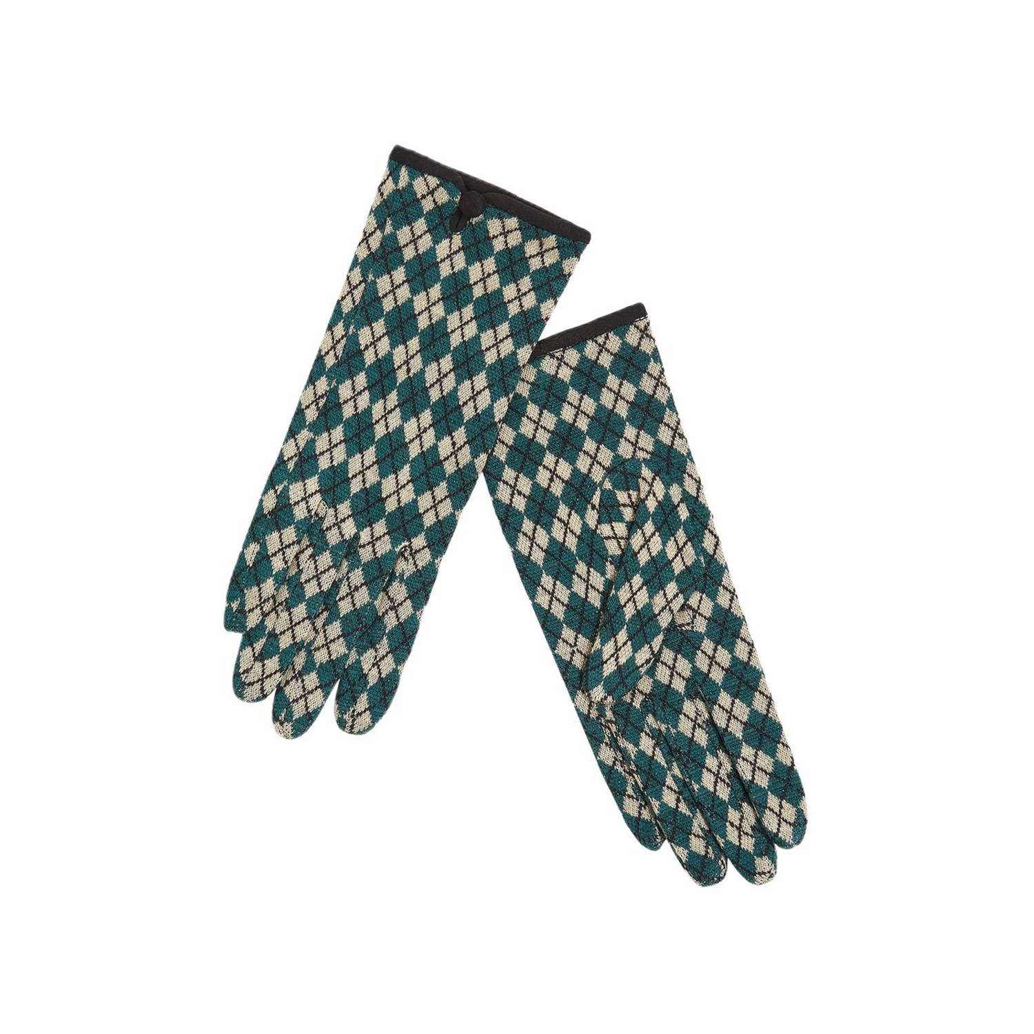 King Louie handschoenen Argyle groen