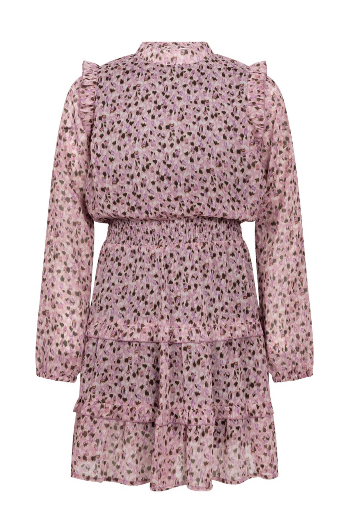 Joka winter jurk van katoen - abstracte roze wereld
