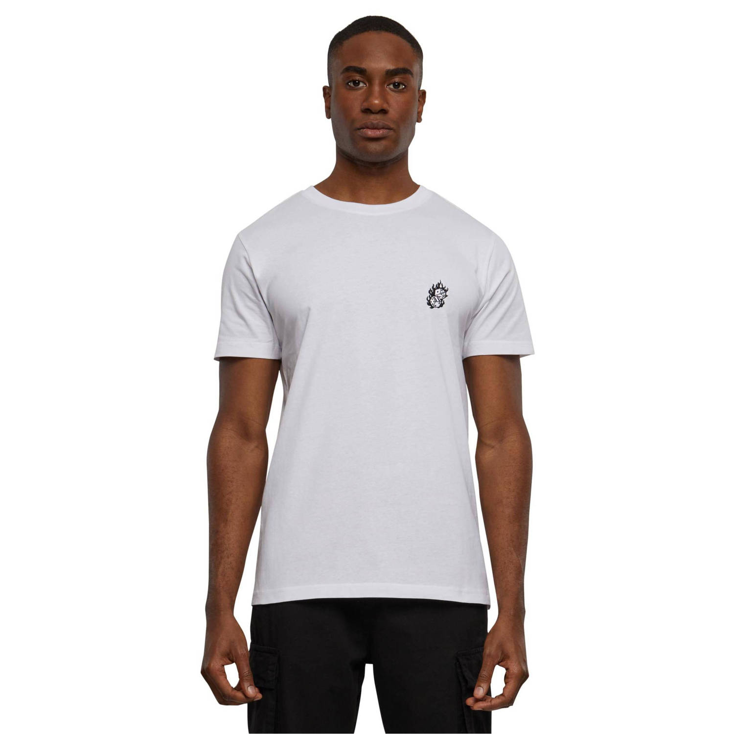 Mister Tee T-shirt met printopdruk wit