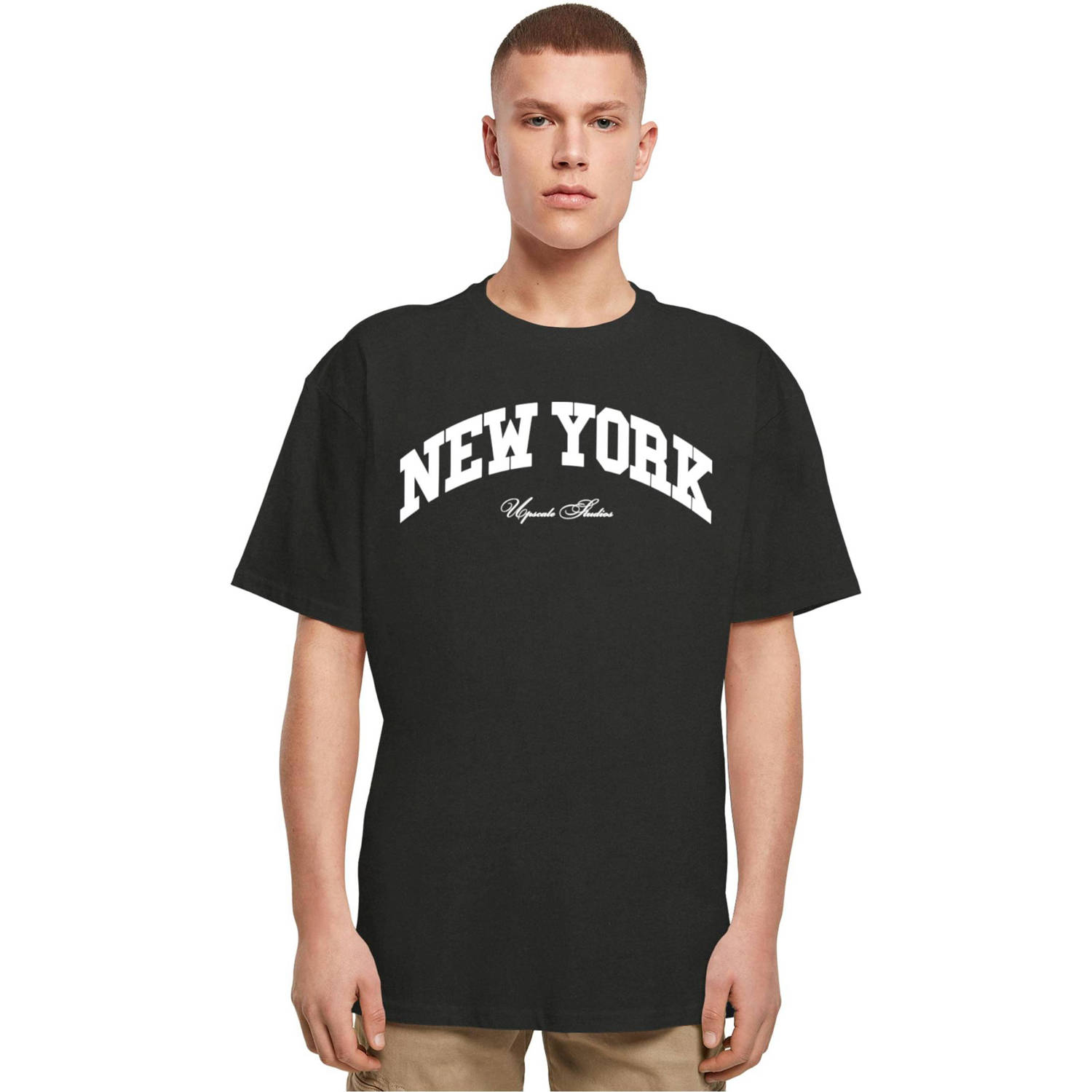 Mister Tee T-shirt met printopdruk zwart