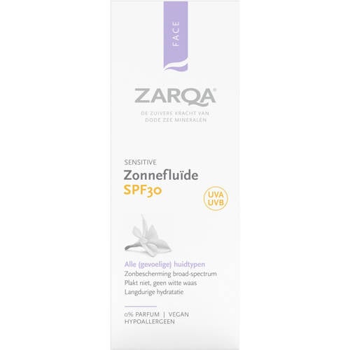 Wehkamp Zarqa Sensitive zonnefluïde SPF30 - 50 ml aanbieding