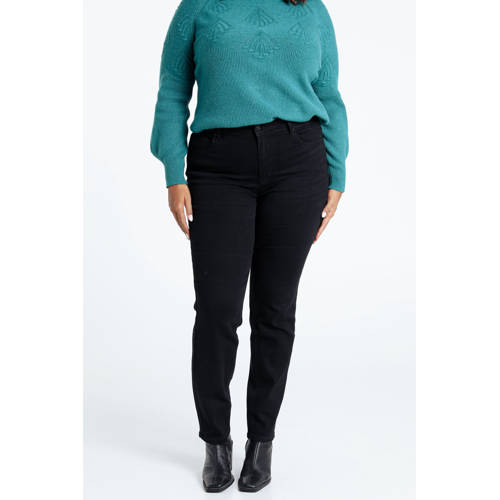 Paprika regular waist slim fit jeans zwart afbeelding