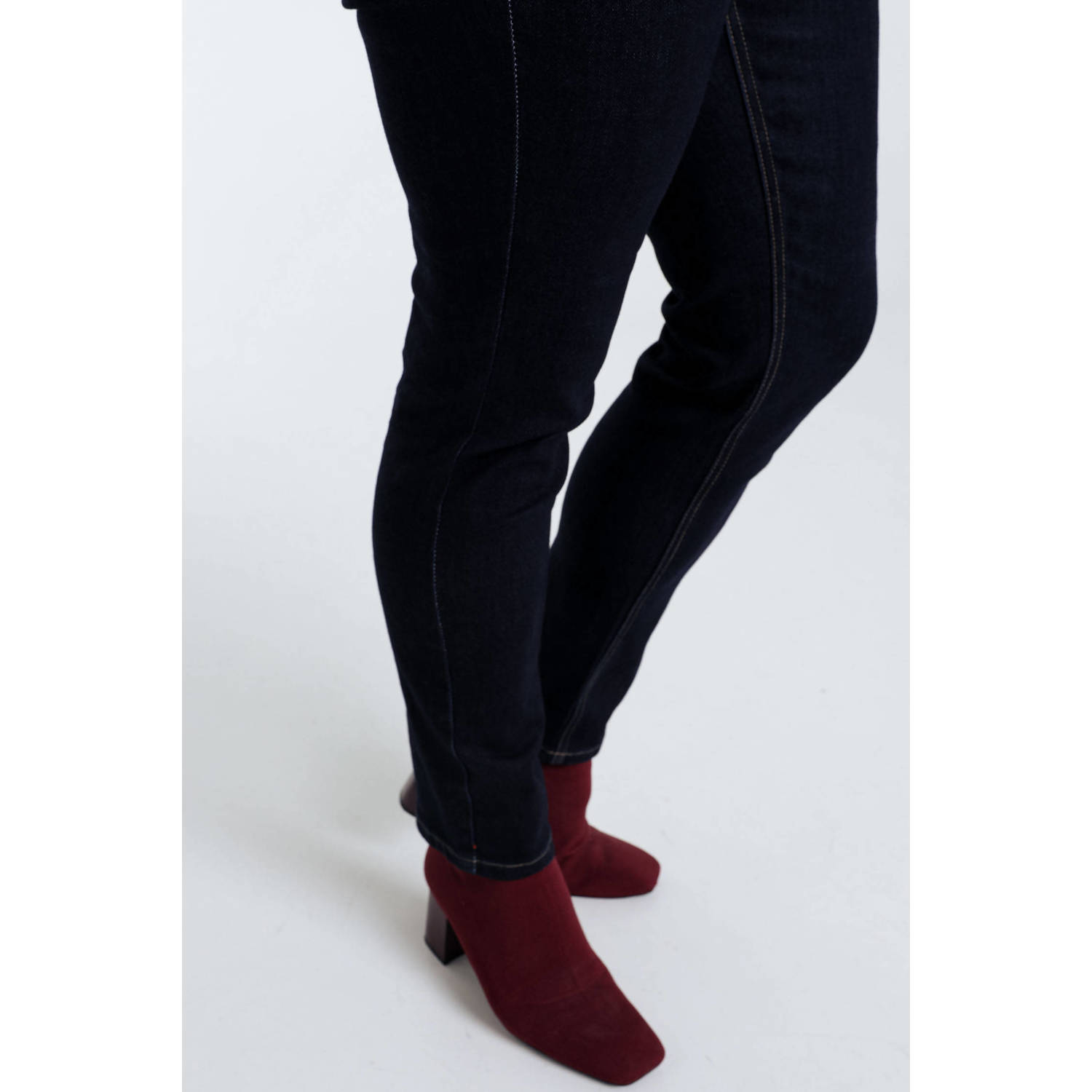 Paprika regular waist slim fit jeans dark blue denim