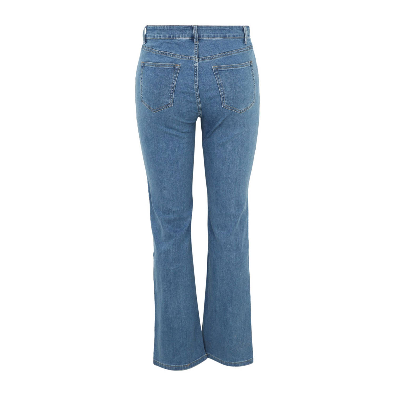 Paprika regular waist flared jeans medium blue denim