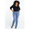 Paprika regular waist flared jeans medium blue denim