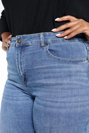 thumbnail: Paprika regular waist flared jeans medium blue denim