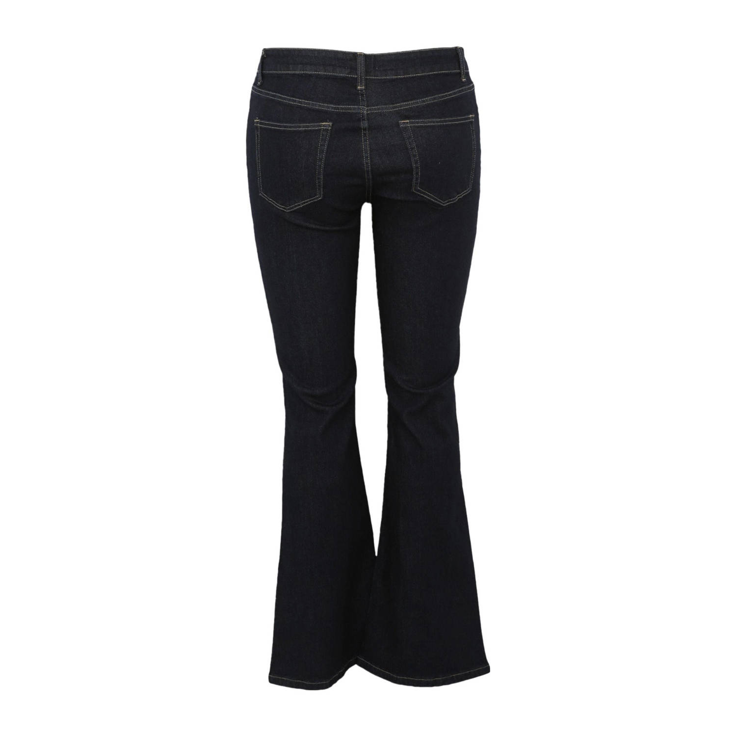 Paprika regular waist flared jeans dark blue denim