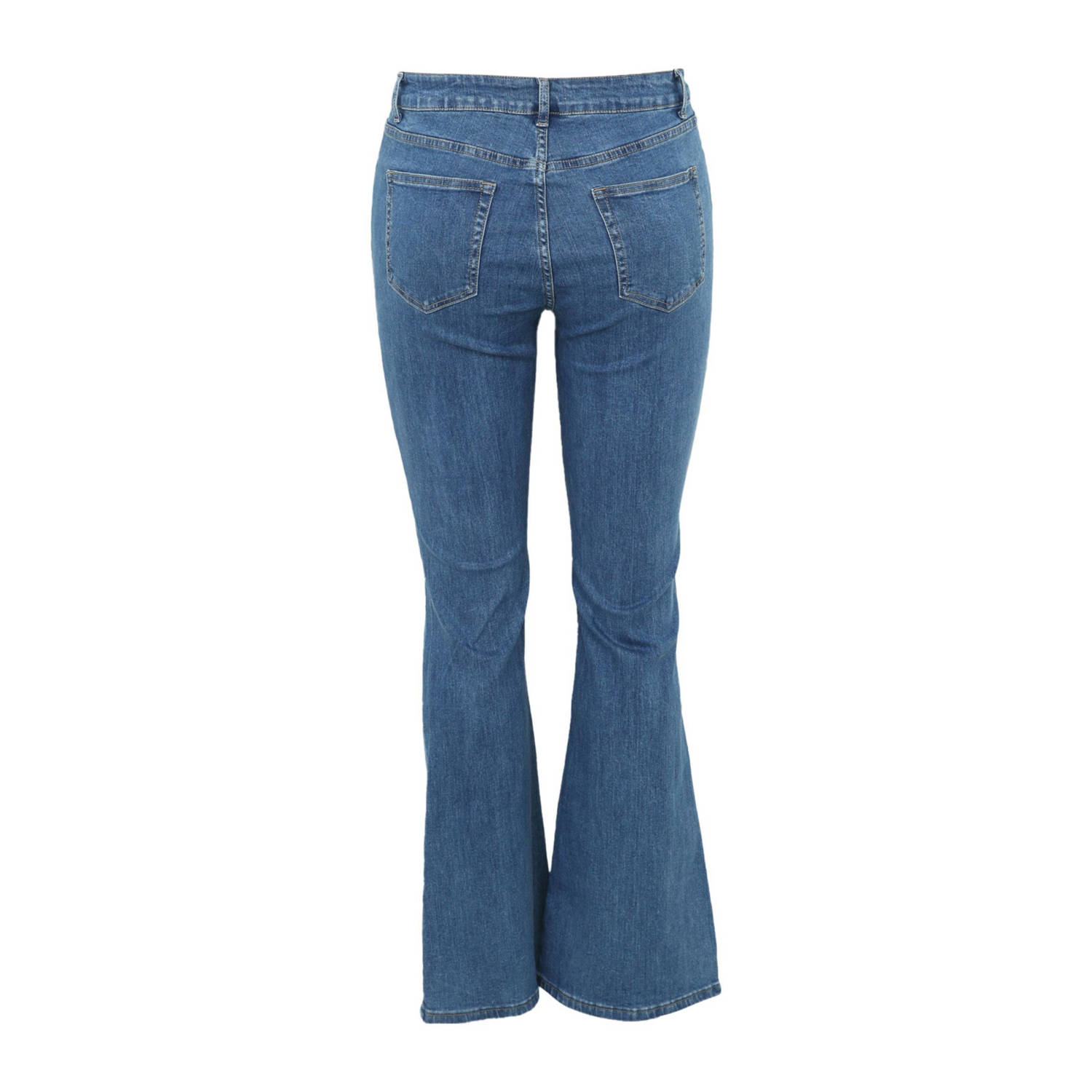 Paprika regular waist flared jeans medium blue denim