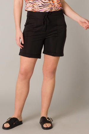 straight fit short zwart