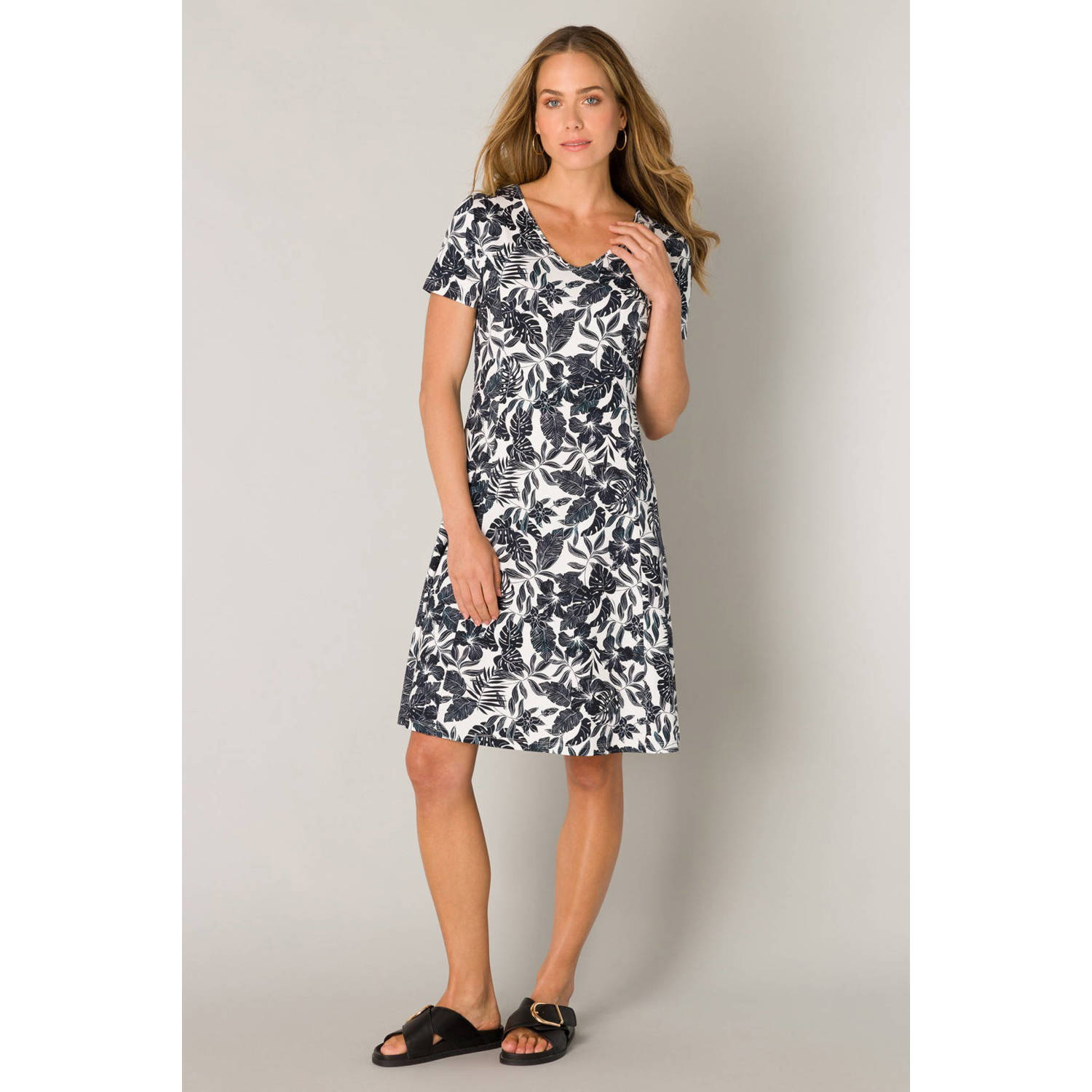 ES&SY jersey korte jurk zwart
