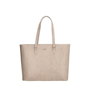 shopper Midwood met crocoprint beige