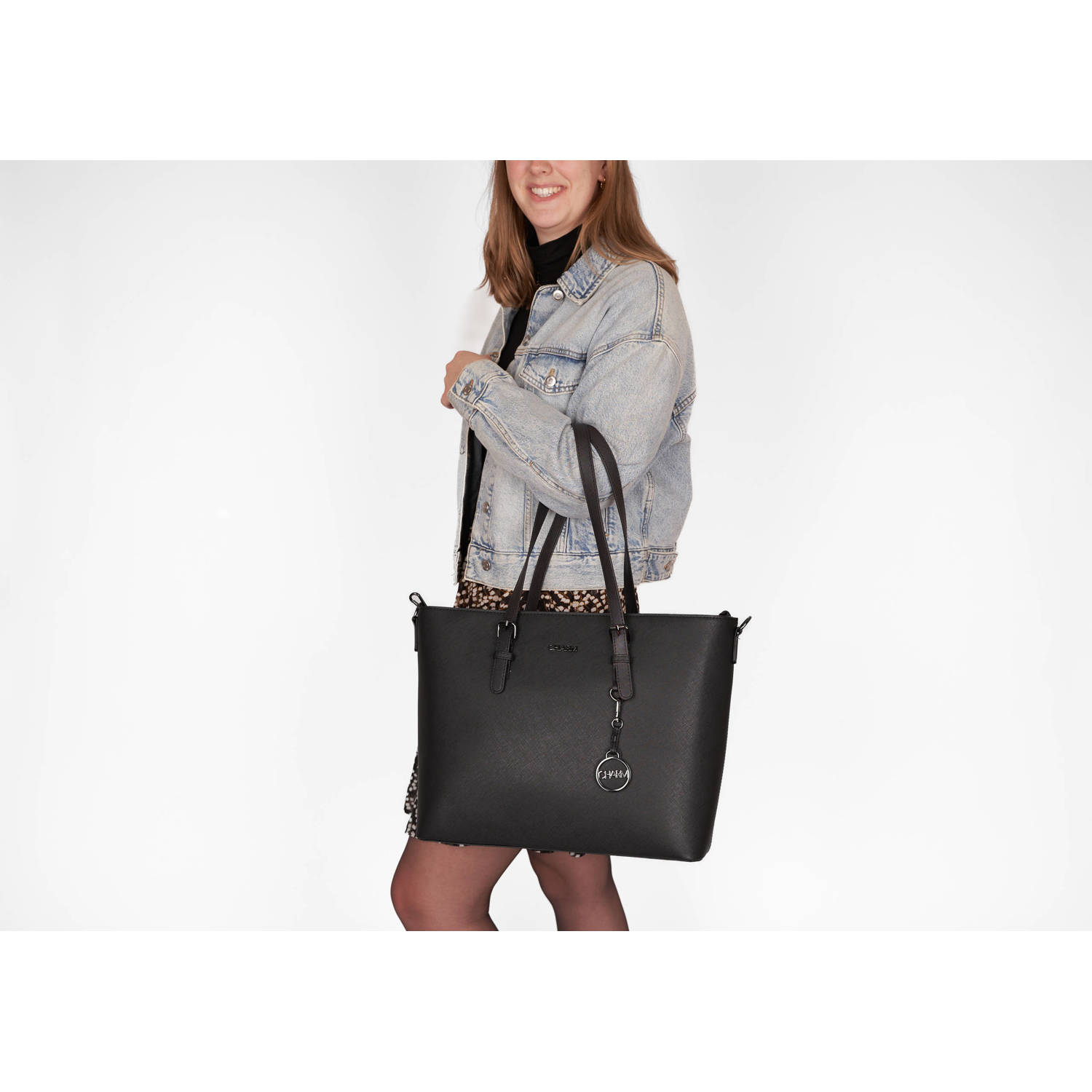 Charm London shopper Birmingham donkerblauw