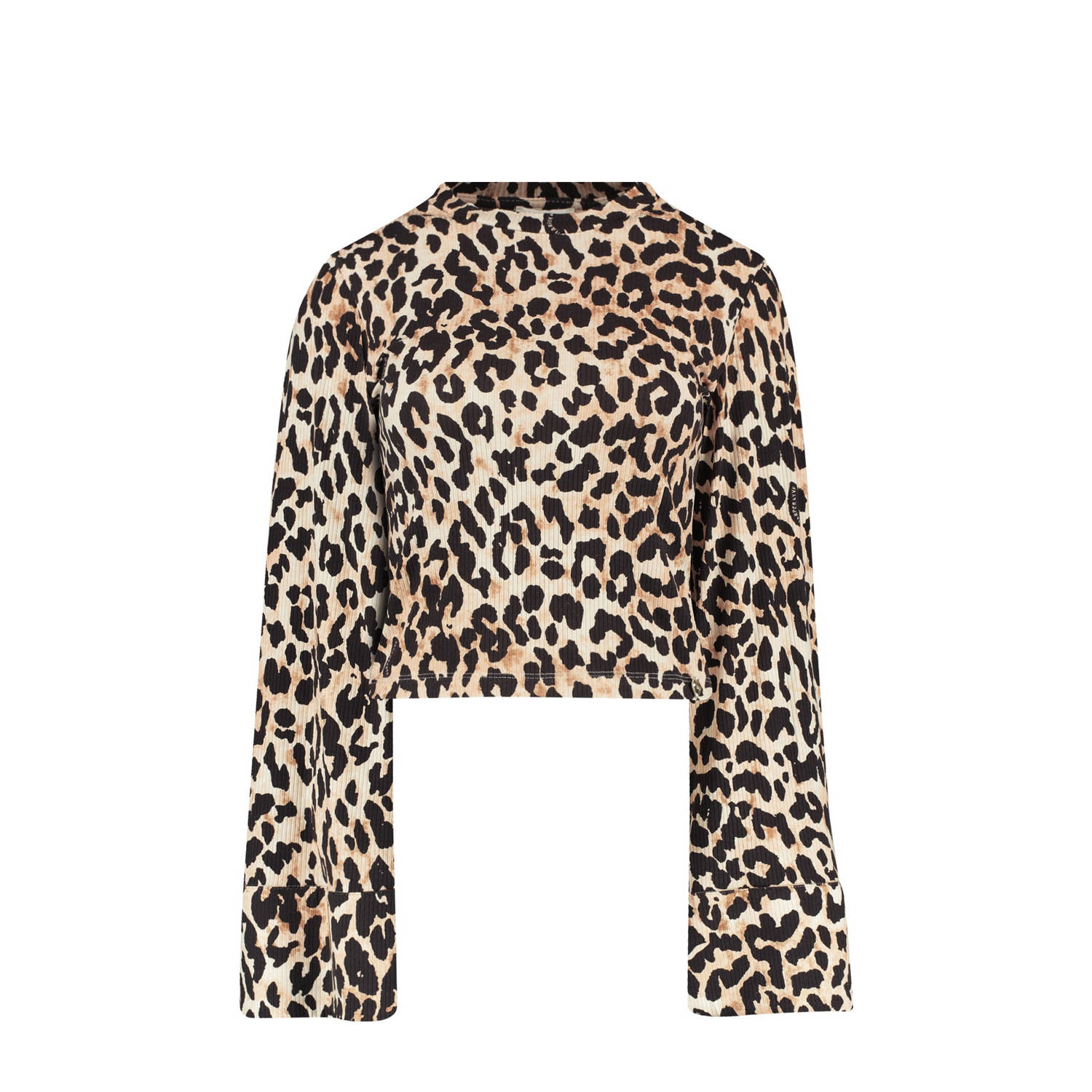 HARPER & YVE top met panterprint bruin zwart