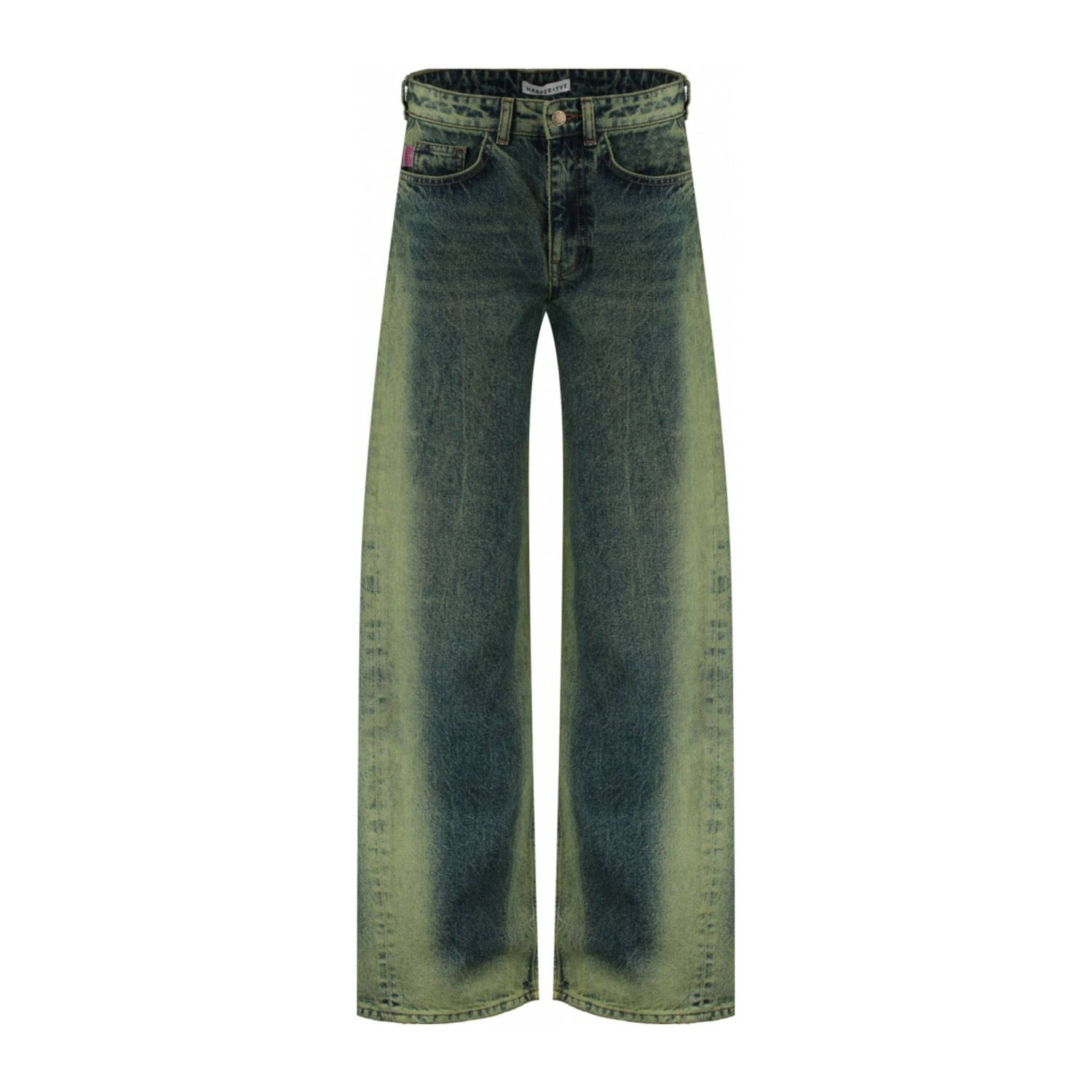 HARPER & YVE high waist wide leg jeans MAYRA-PA medium blue denim