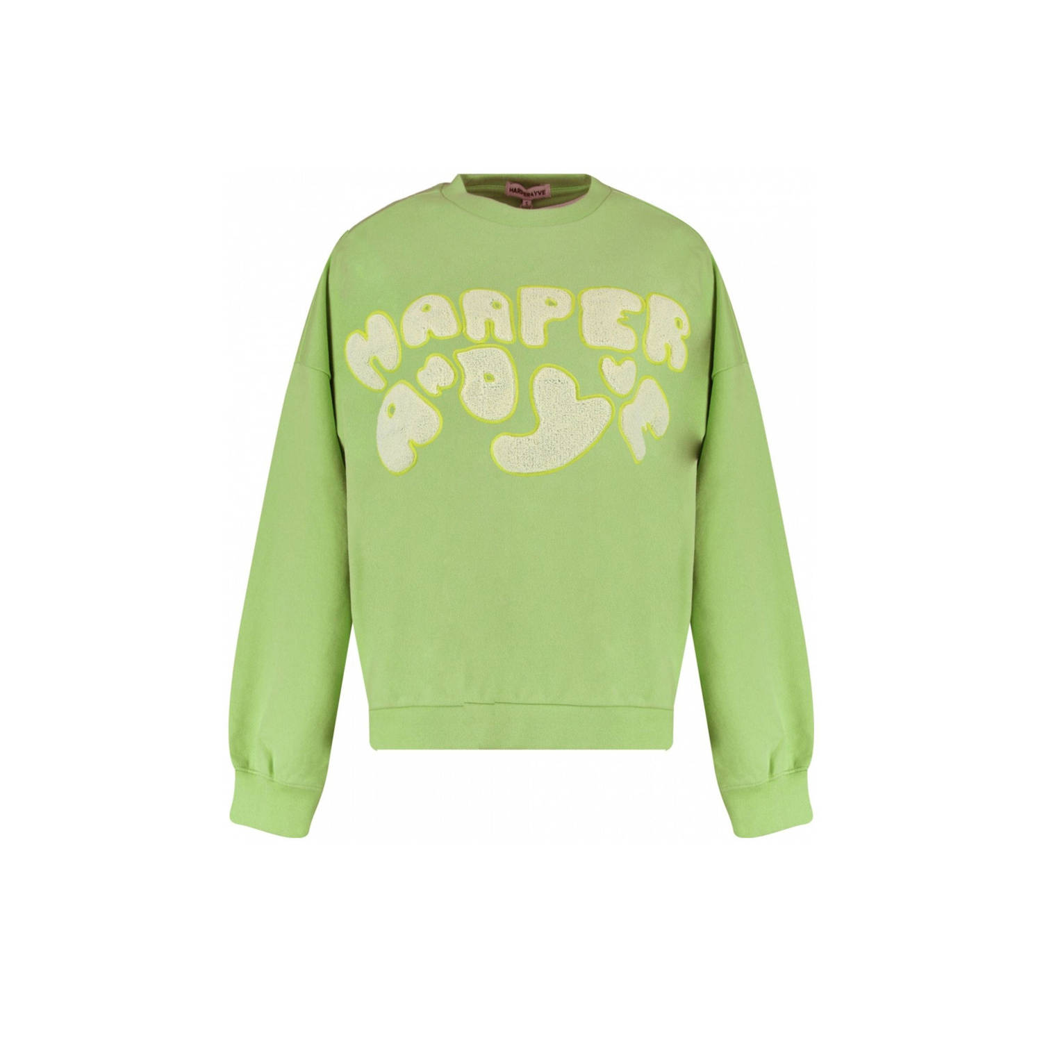 Harper & Yve Sweatshirt met Logo Detail Green Dames