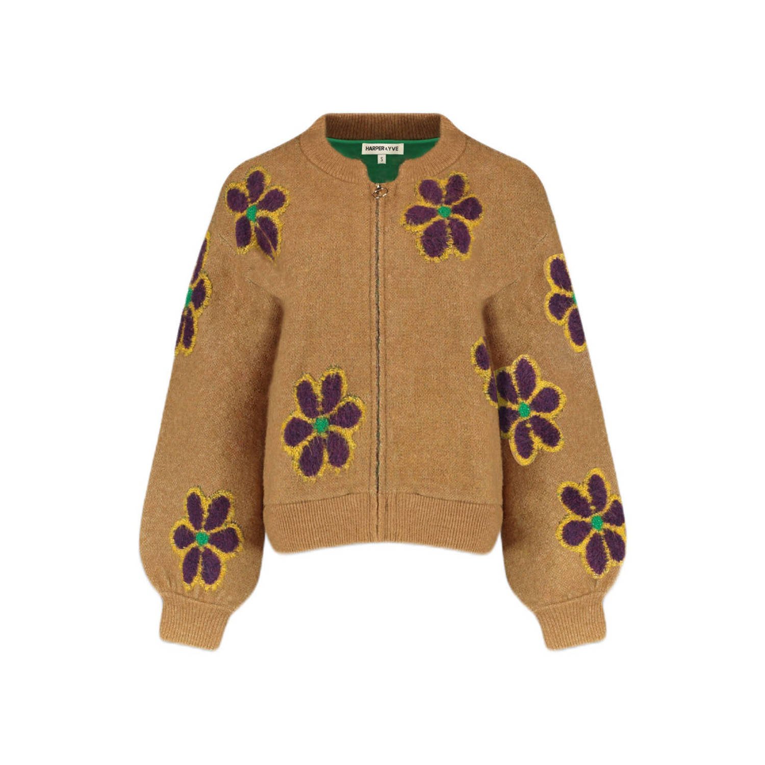 HARPER & YVE gebloemd vest bruin