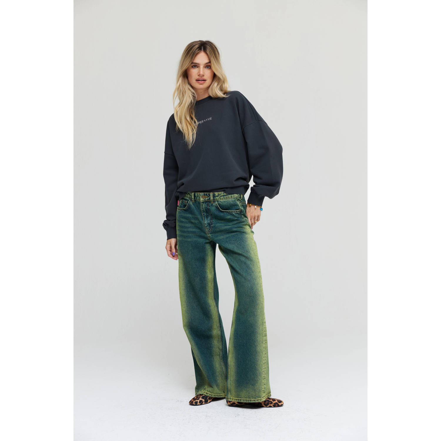 Harper & Yve Vibrantenergy-sw Dames Sweater Antraciet Black Dames