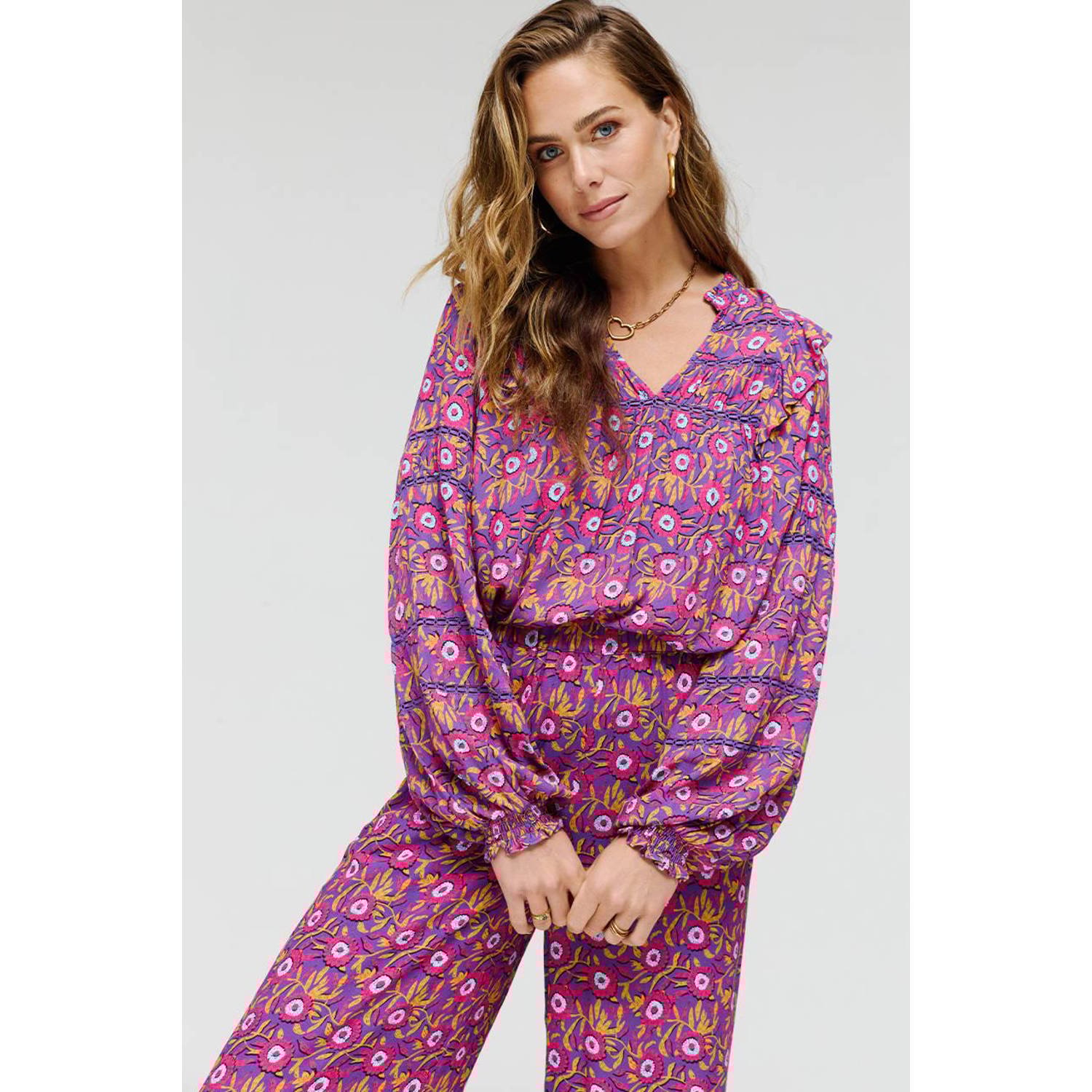Harper & Yve Paarse Jess-ls Blouse Multicolor Dames