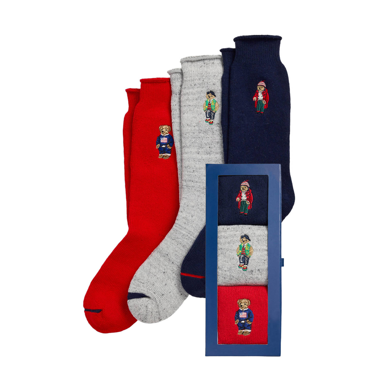 Polo Ralph Lauren 3-Pack Sokken Multicolor Heren