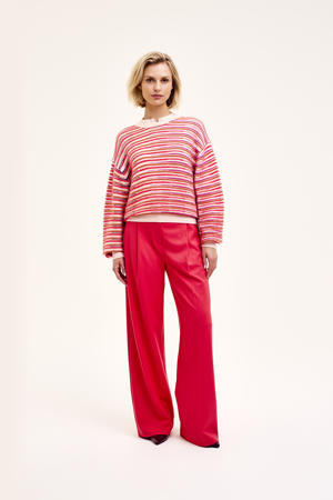 gebreide trui roze