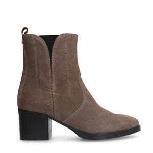   suède enkellaarzen taupe