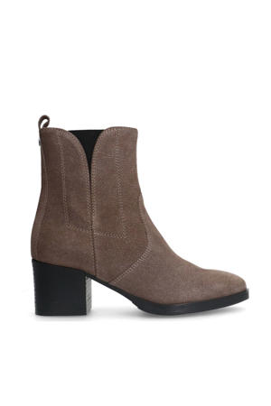 suède enkellaarzen taupe