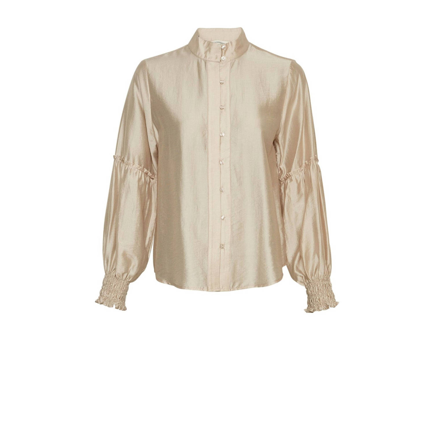 MSCH COPENHAGEN Dames Blouses Mschkitlyn Romina Shirt Zand