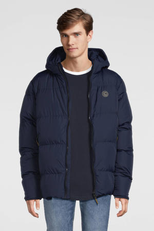 gewatteerde winterjas YORZA donkerblauw