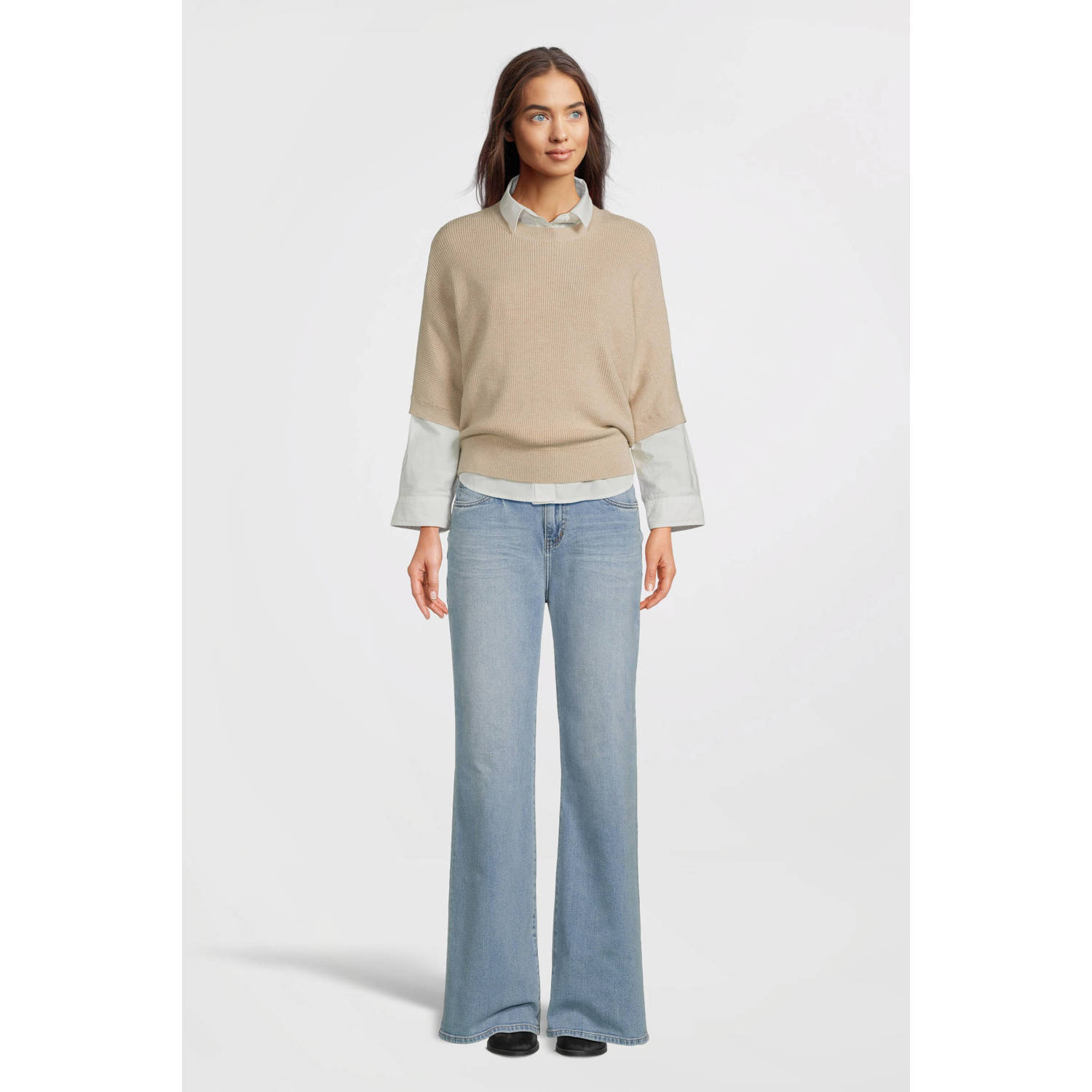 MSCH Copenhagen gebreide trui beige