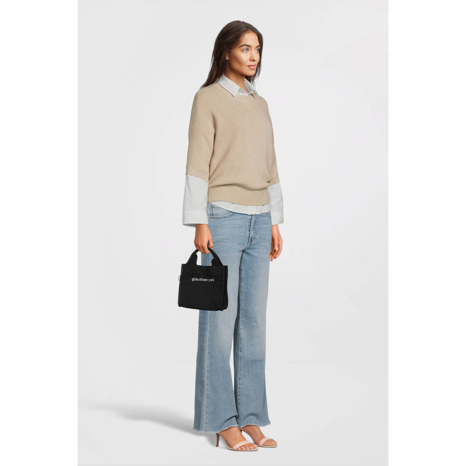 MSCH Copenhagen gebreide trui beige