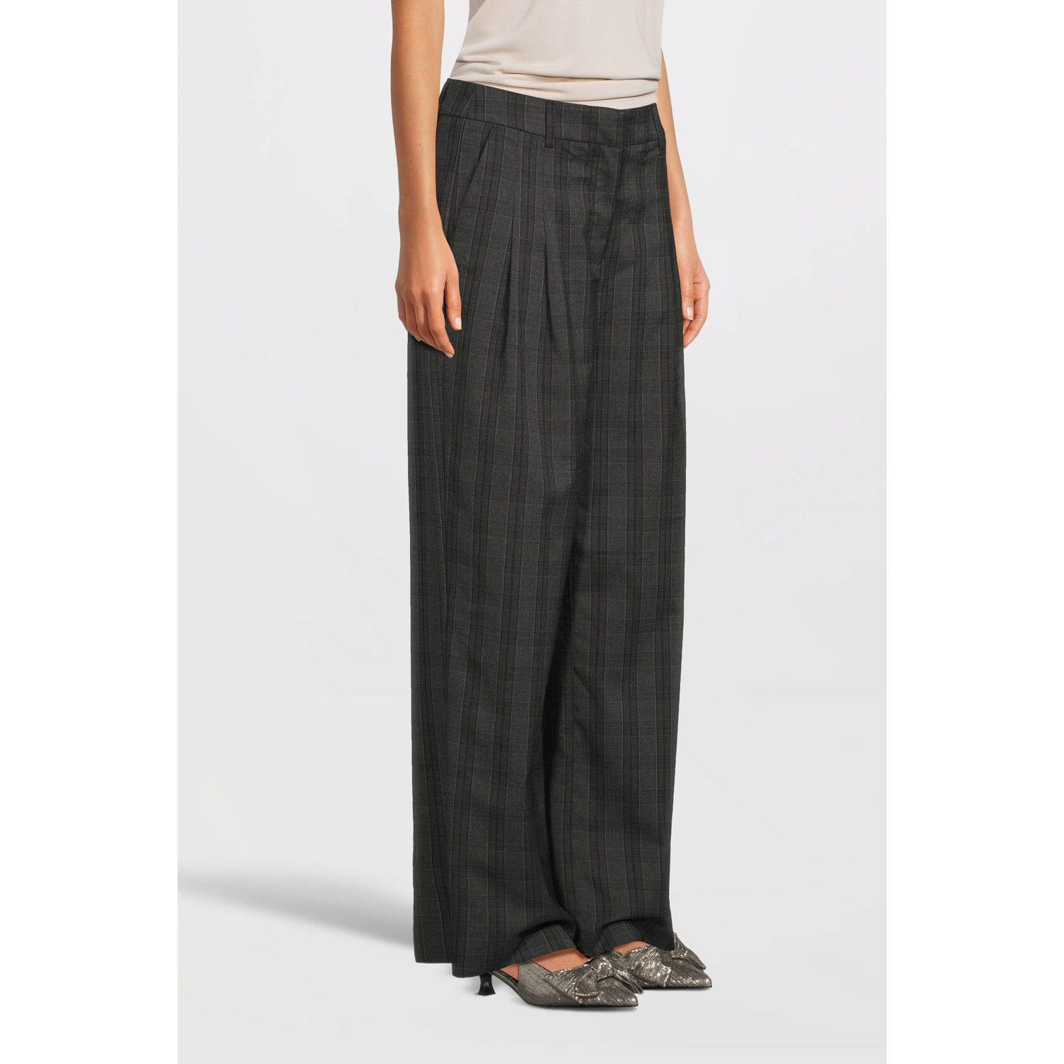 MSCH COPENHAGEN Dames Broeken Mschcalile Hw Pants Donkergrijs