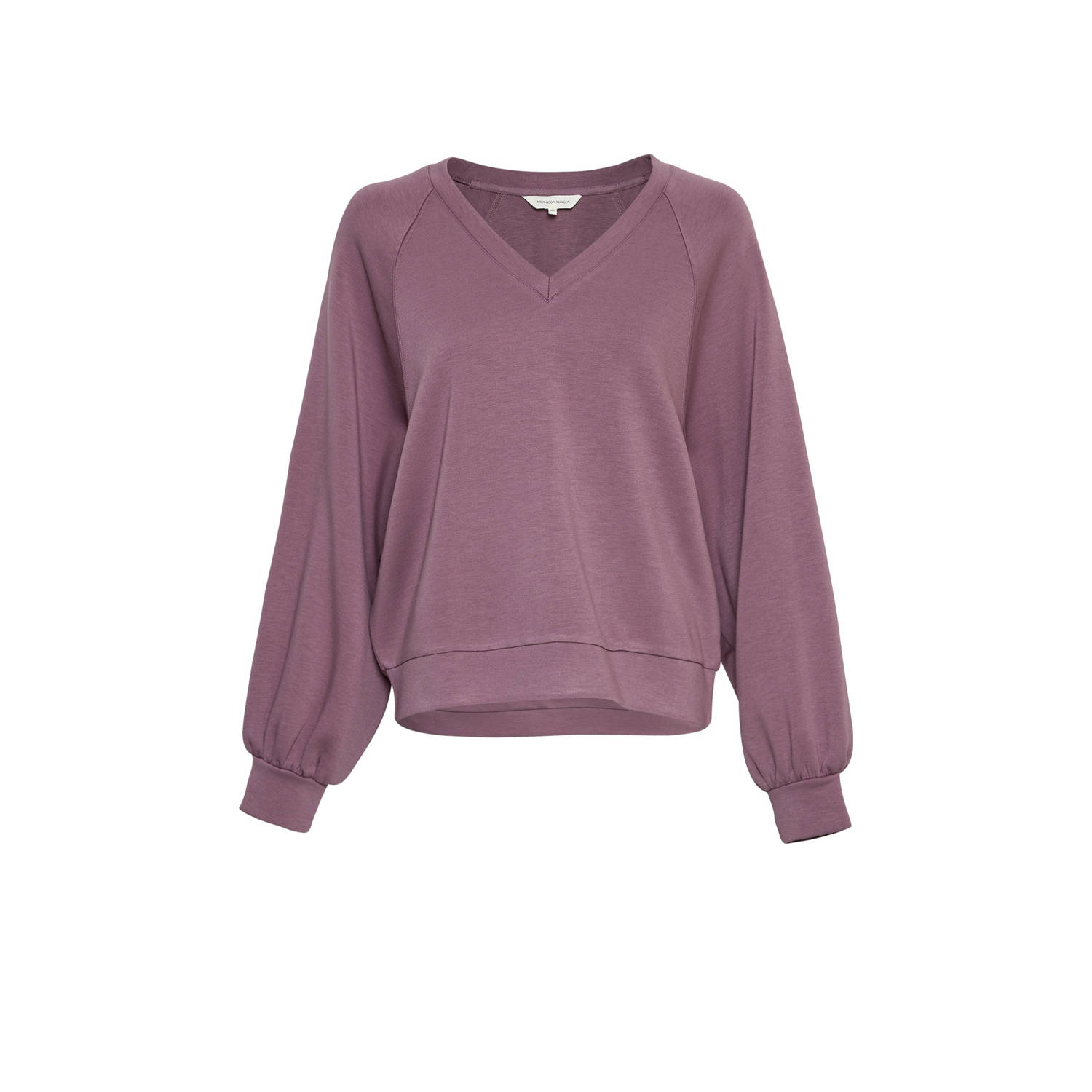 Moss copenhagen Raglan V Sweatshirt MSCHNelina Stijl Purple Dames