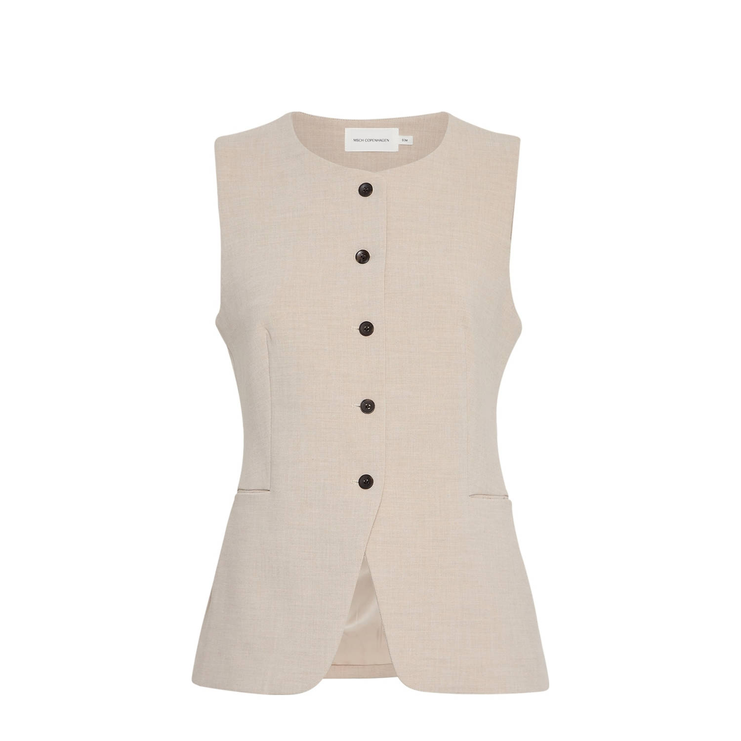 MSCH Copenhagen Gilet met ronde hals model 'Mirabelle Michelle'