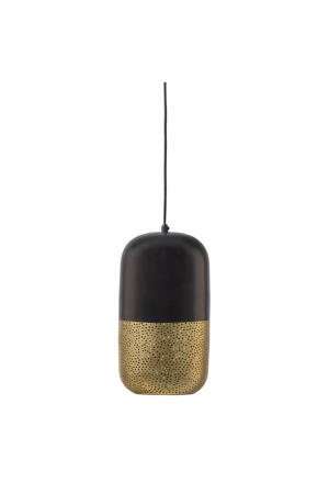 Tirsa Hanglamp - Metaal - Zwart/Brass - 36x20x20  
