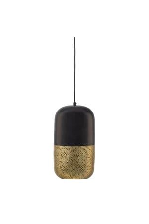 Tirsa Hanglamp - Metaal - Zwart/Brass - 36x20x20