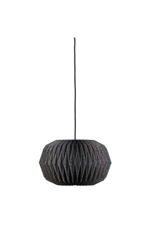 Hanglamp Globe - Papier - Naturel/Zwart - 25x44x44