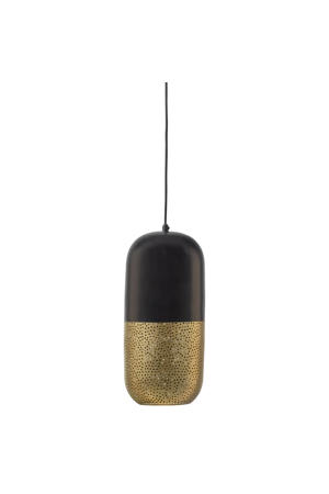 Tirsa Hanglamp - Metaal - Zwart/Brass - 46x20x20  